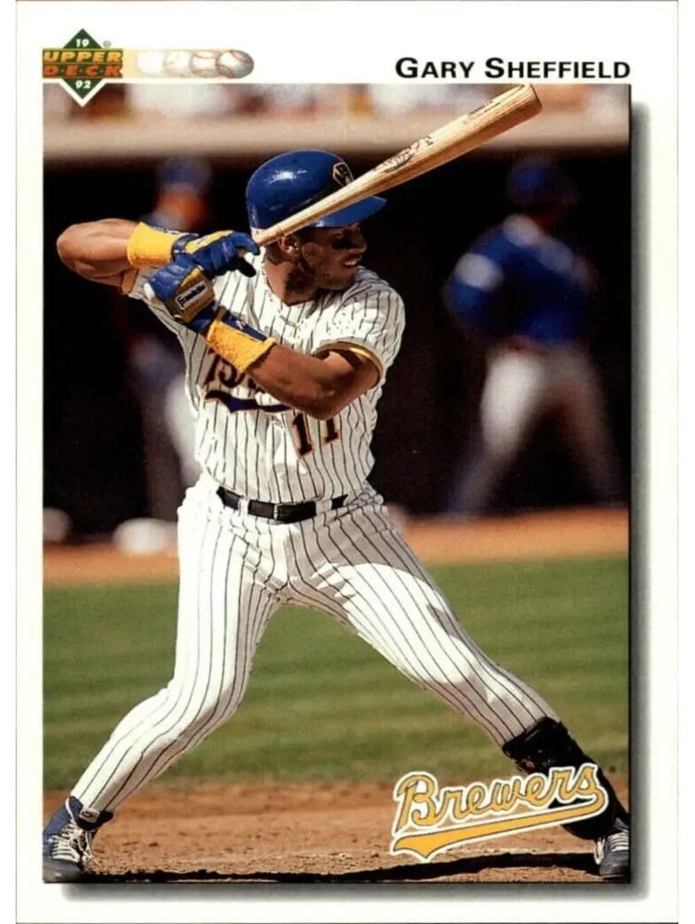 Gary Sheffield 1992 Upper Deck MLB #234 Baseball Card Milwaukee Brewers